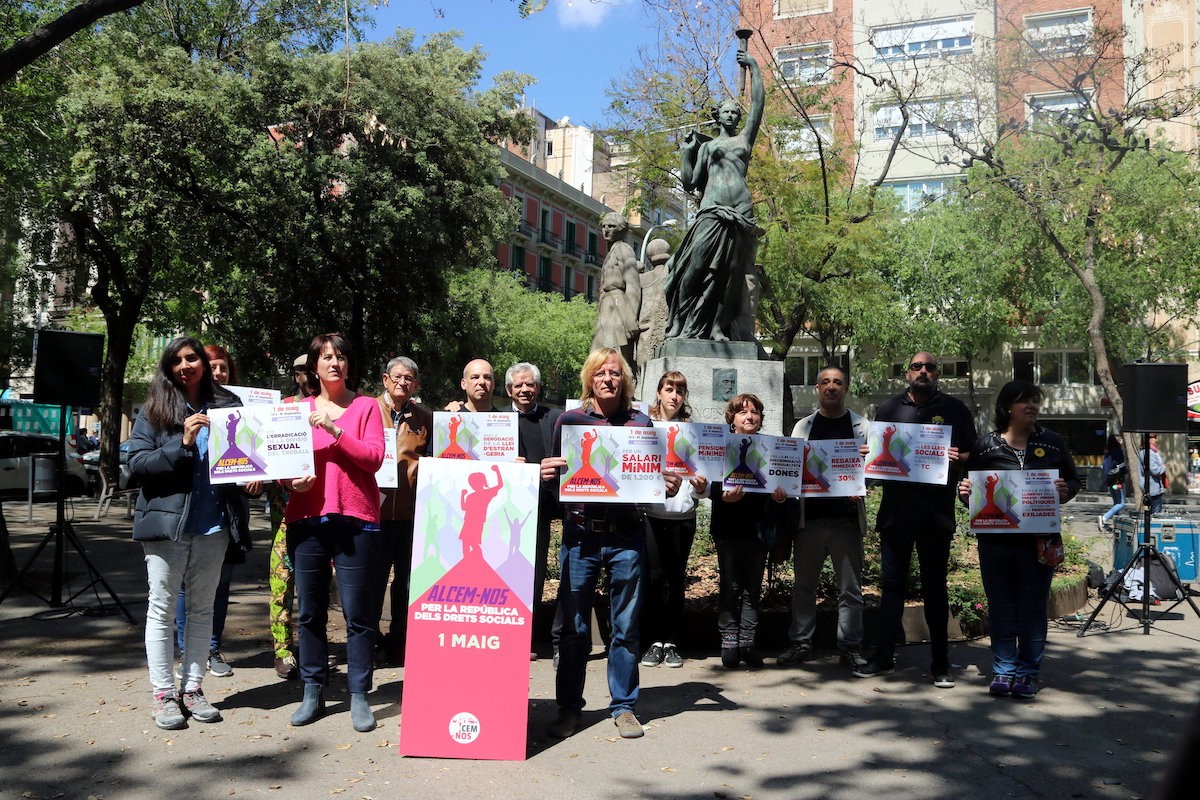 La plataforma Alcem-nos demana la participació a la manifestació de l'1 de maig
