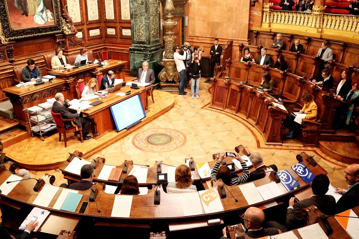 Sessió plenària del maig a l'Ajuntament de Barcelona
