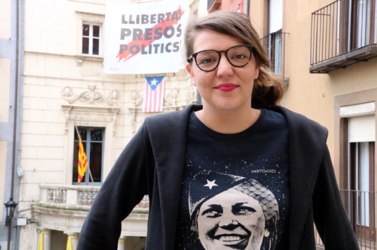 Montse Venturós, candidata de la CUP que aspira a la reelecció. 