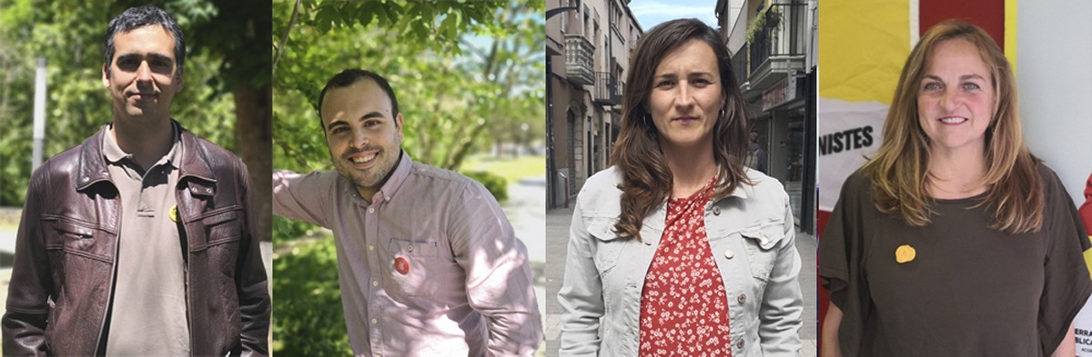 Raül Garcia (JxCat), Eduard Vallhonesta (PSC), Mariona Pascual (CUP), Magalí Miracle (ERC) han de decidir el futur de l'Ajuntament de Sant Celoni