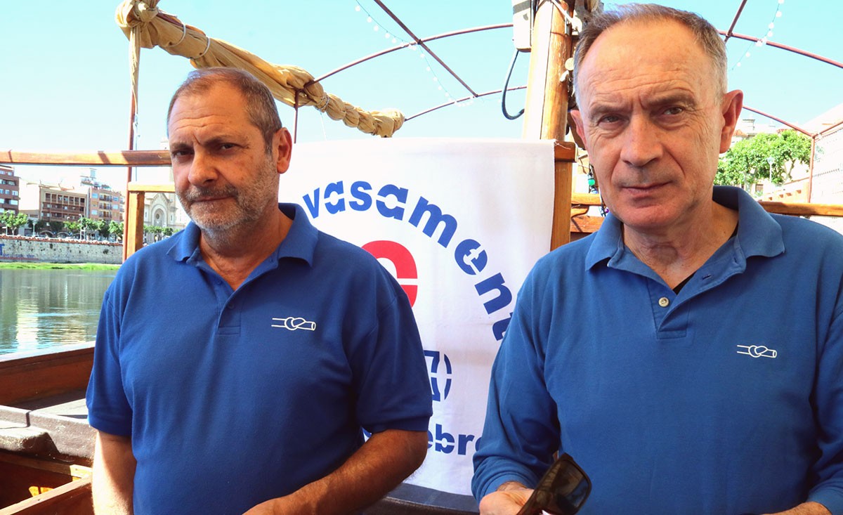 Els portaveus de la PDE, Manolo Tomàs i Joan Antonio Panisello.