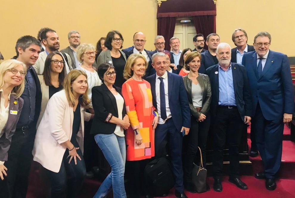 Els senadors catalans es van fotografiar junts