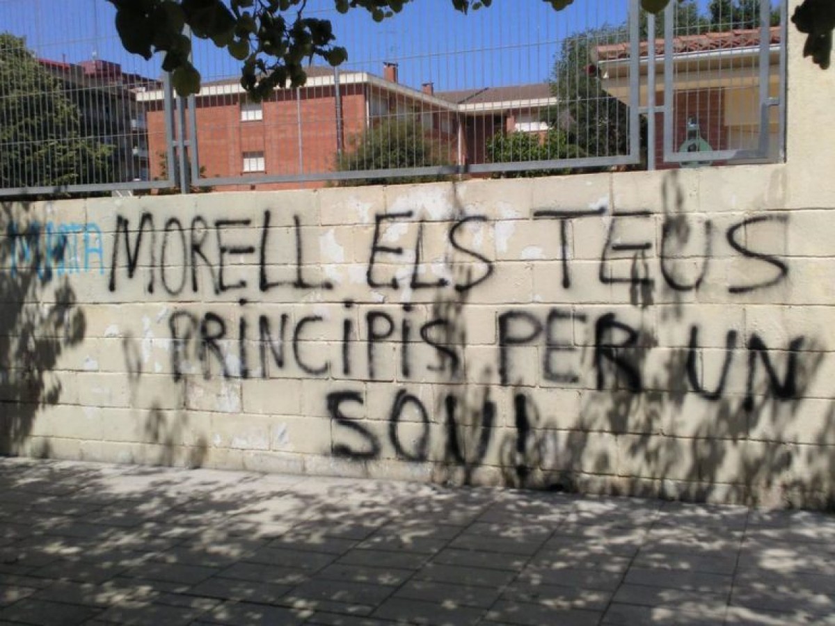 El missatge aparegut contra Marta Morell