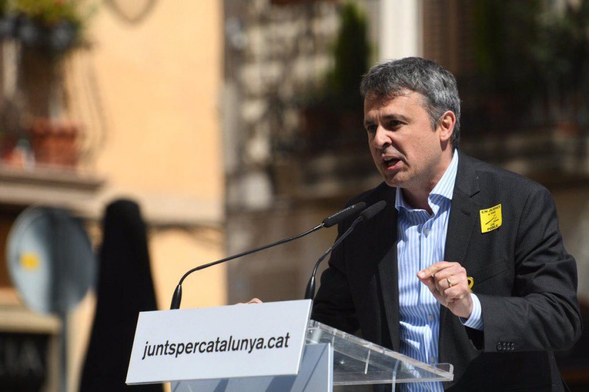 Hèctor López Bofill, en un acte electoral a Altafulla