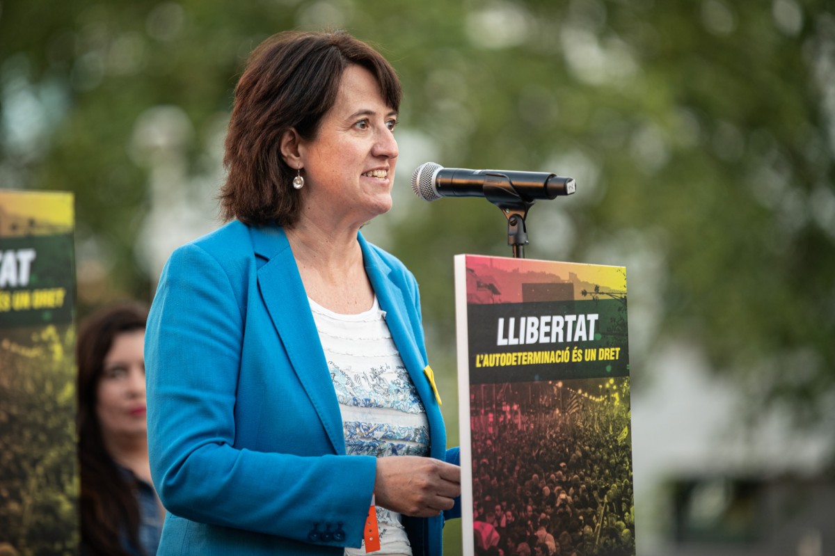 Elisenda Paluzie en una manifestació l'any passat