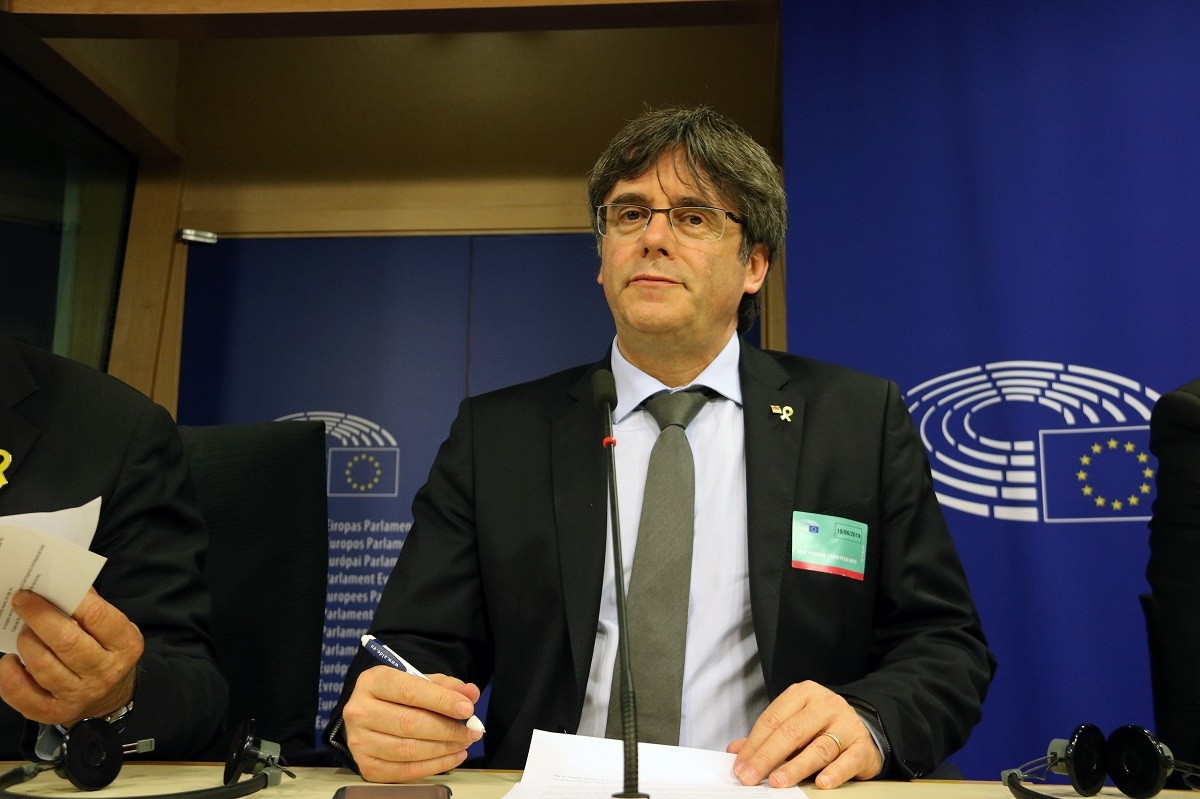Carles Puigdemont, aquest dimarts al Parlament Europeu
