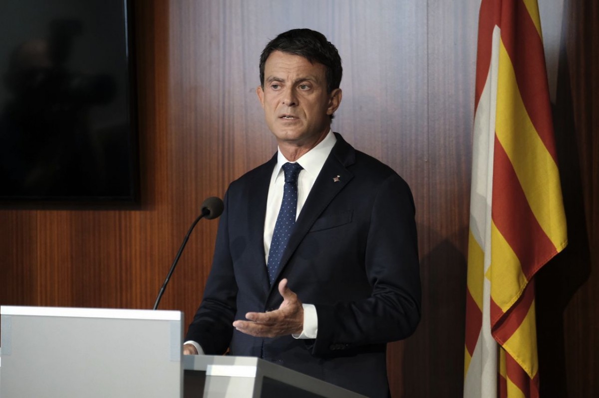 Manuel Valls, a l'Ajuntament de Barcelona