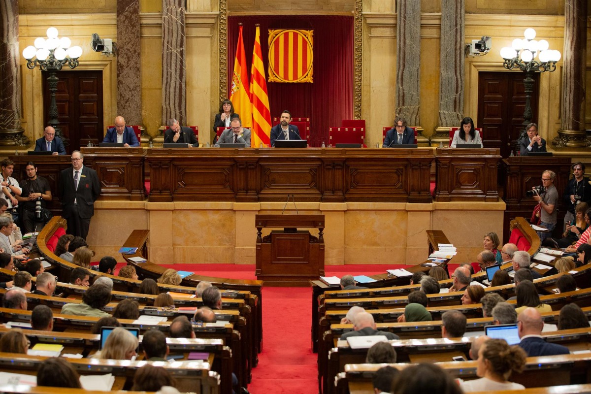 Ple del Parlament de Catalunya.