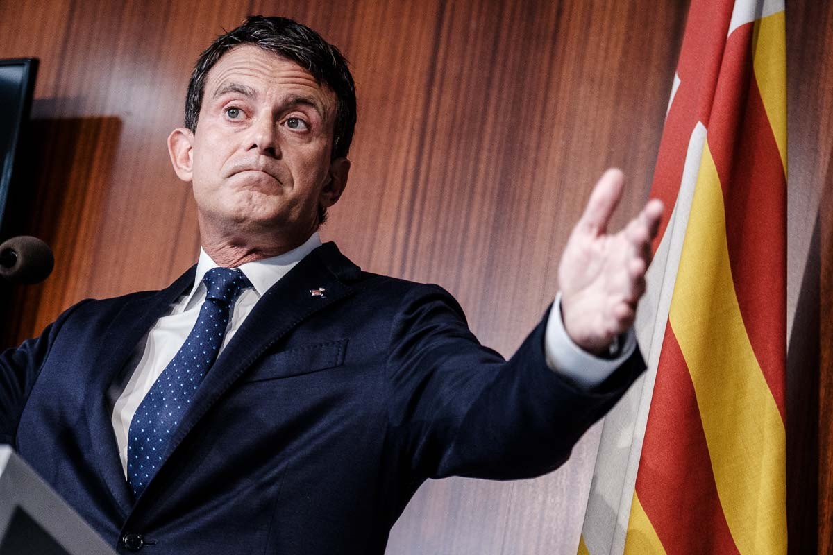 Manuel Valls,  a l'Ajuntament de Barcelona.