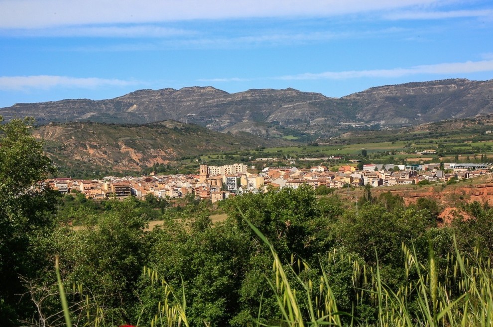 Imatge general de Tremp, on avui s’han superat els 41 graus