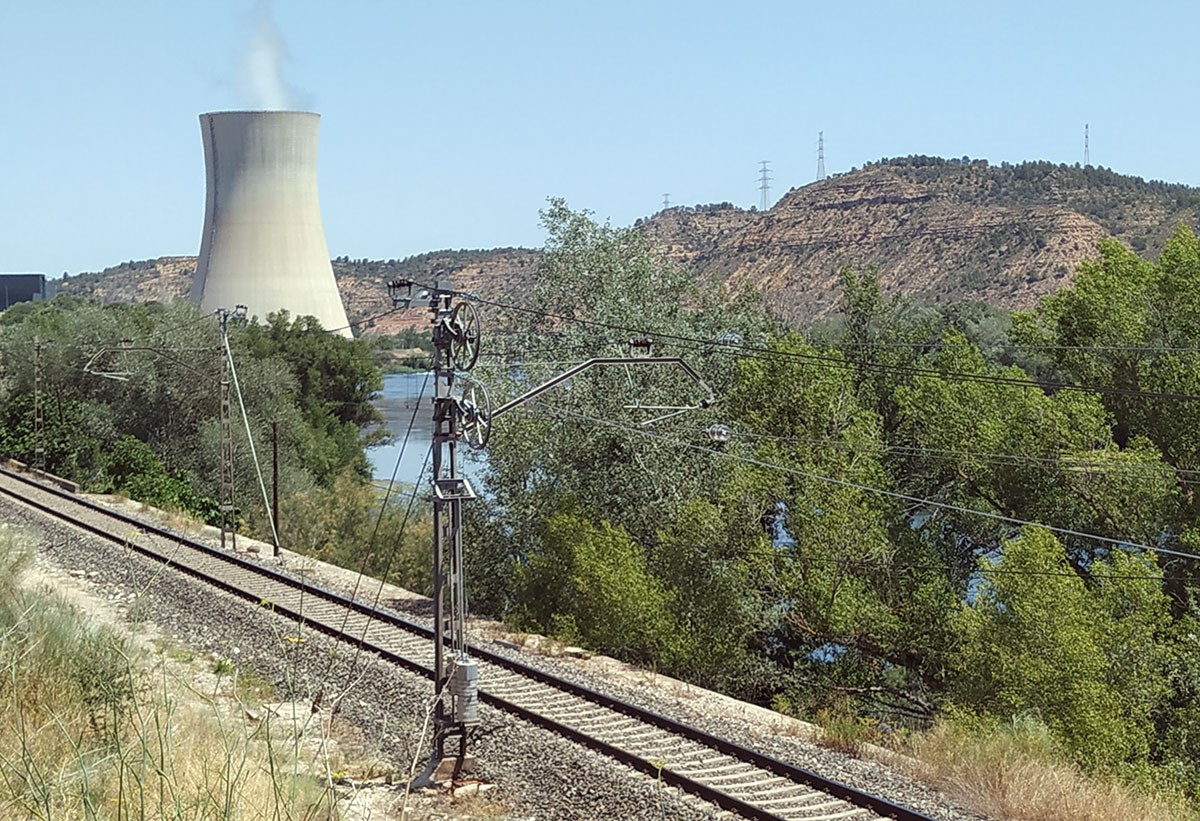 A Ascó operen dos centrals nuclears.