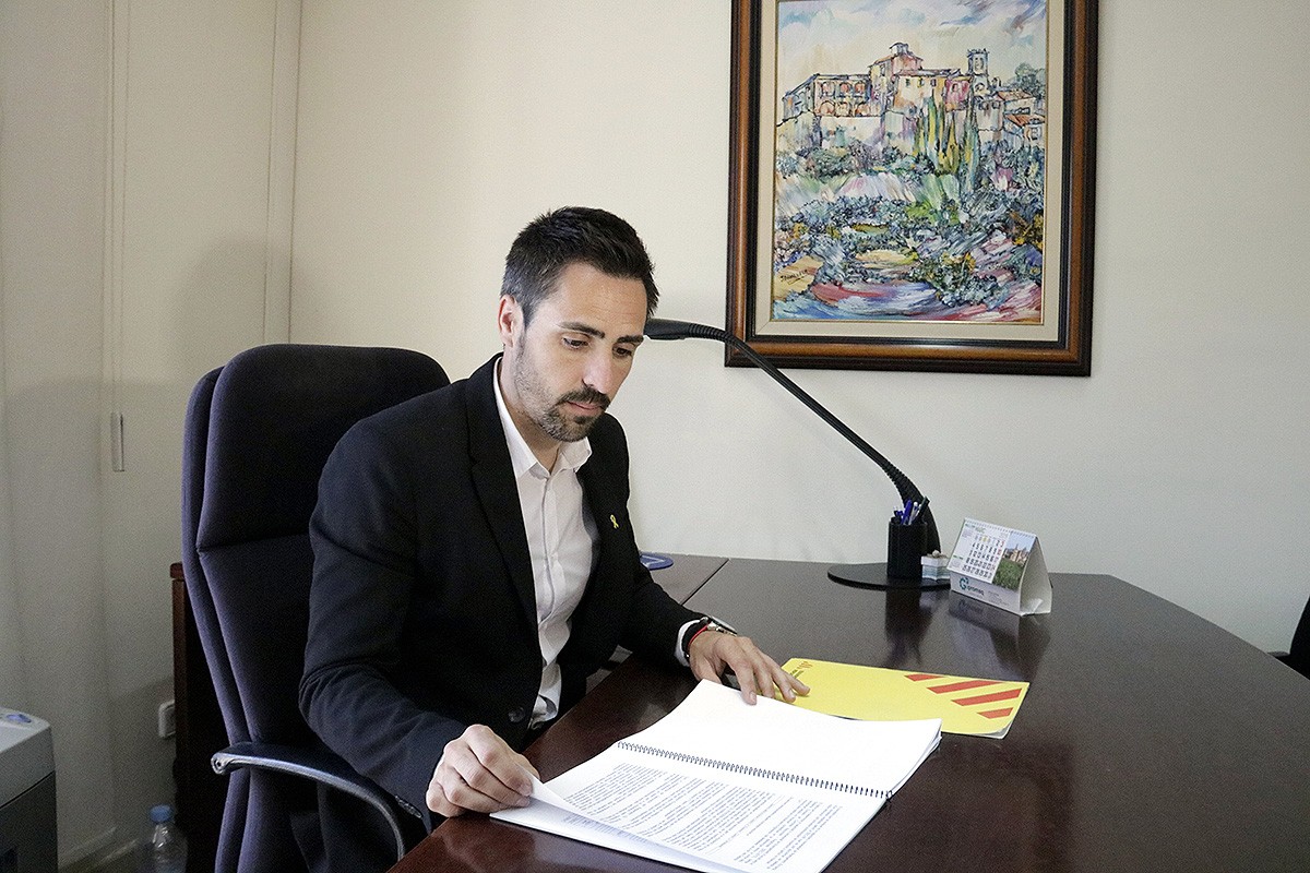 L'alcalde de Sant Julià de Ramis i candidat d'ERC a la vicepresidència, Marc Puigtió