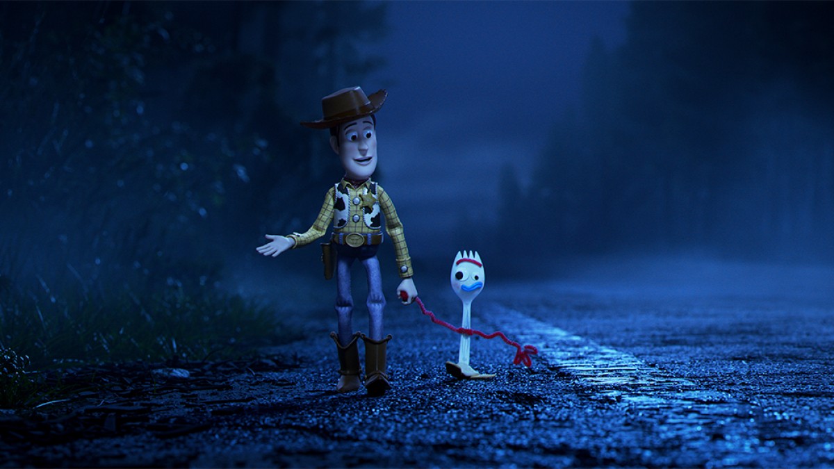 Woody i Forky, protagonistes de «Toy Story 4»