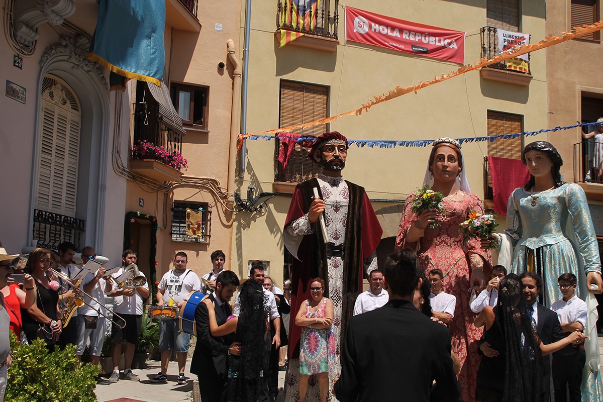 Els gegants de Viserta participaran a la festa del carrer de Monistrol de Montserrat