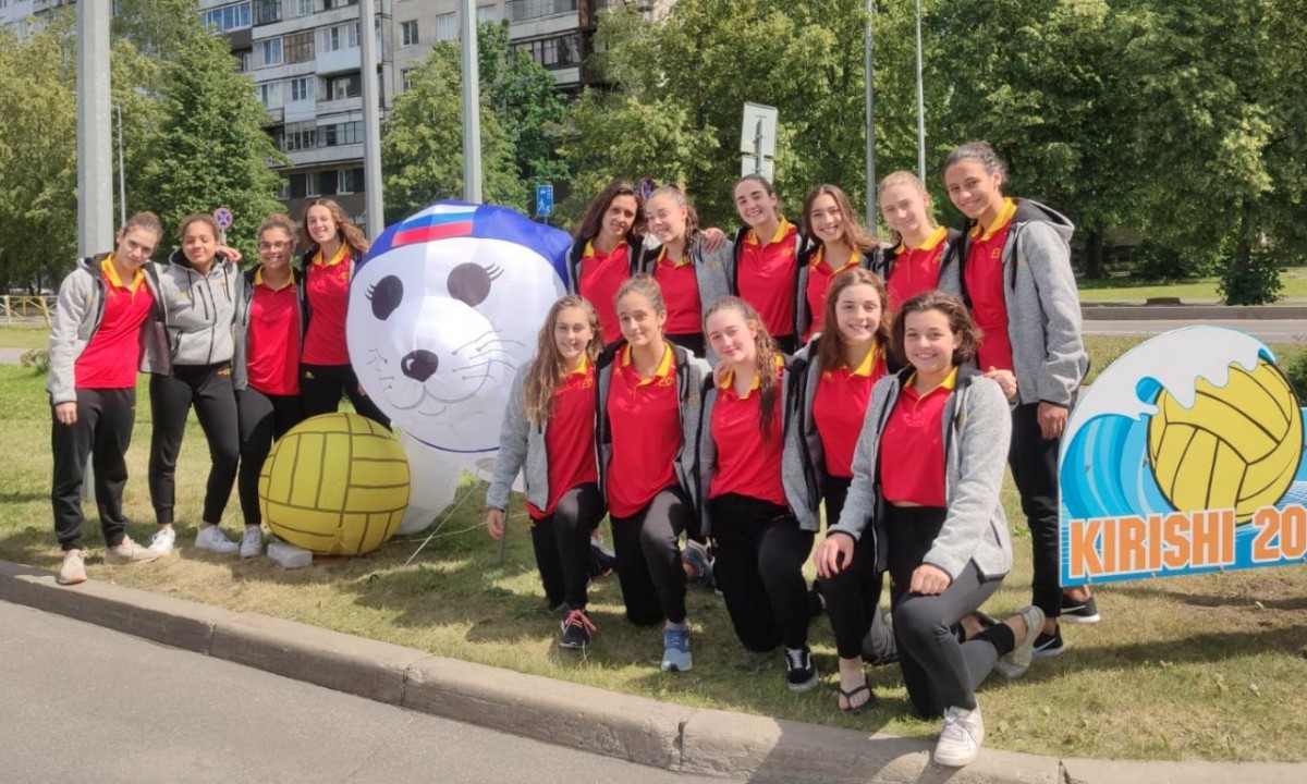 L'equip de waterpolo cadet femení de la selecció espanyola al Campionat d'Europa