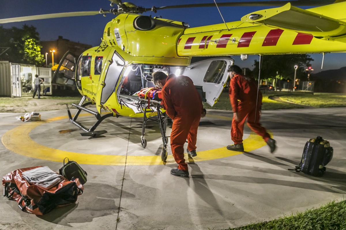 El SEM implanta els vols nocturns amb un helicòpter medicalitzat a Reus 