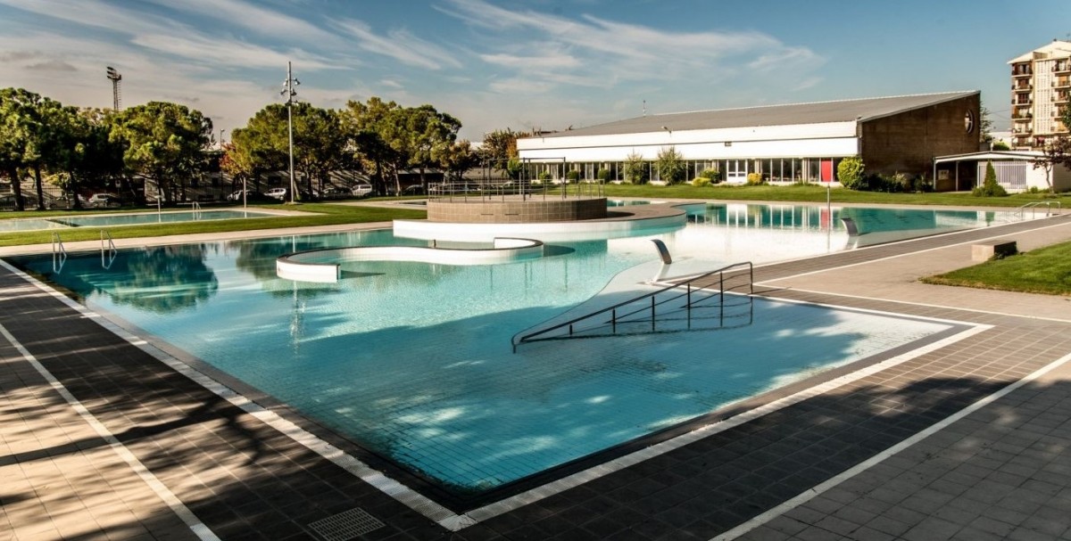 La piscina gran del complex de les piscines municipals de Mollerussa
