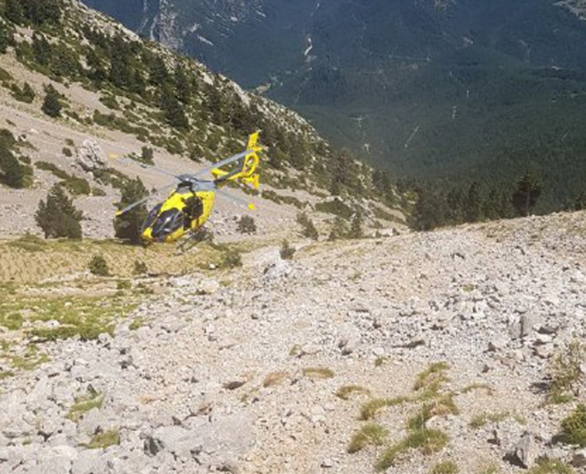 Rescaten amb helicòpter un menor de 10 anys al Pedraforca.