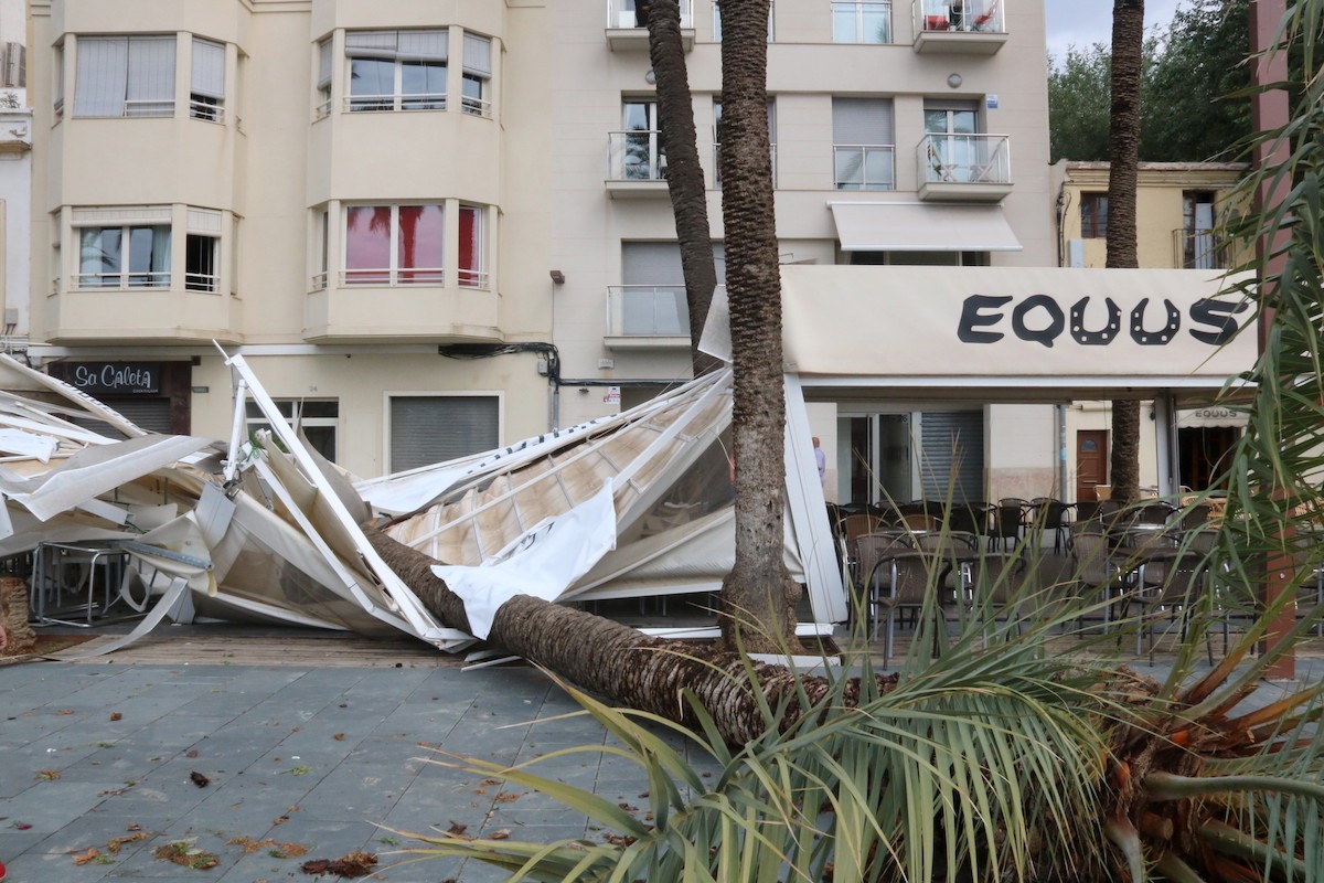 Els estralls del temporal a Vilanova i la Geltrú