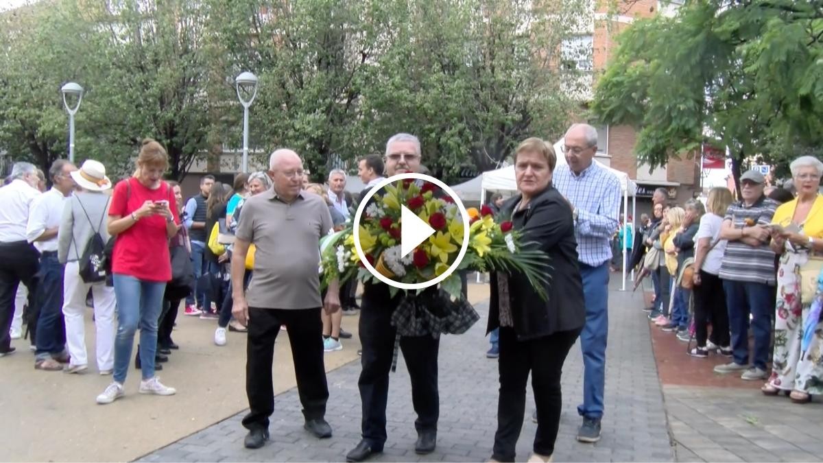 28 entitats de Rubí participen a l'ofrena floral de la Diada Nacional de Catalunya