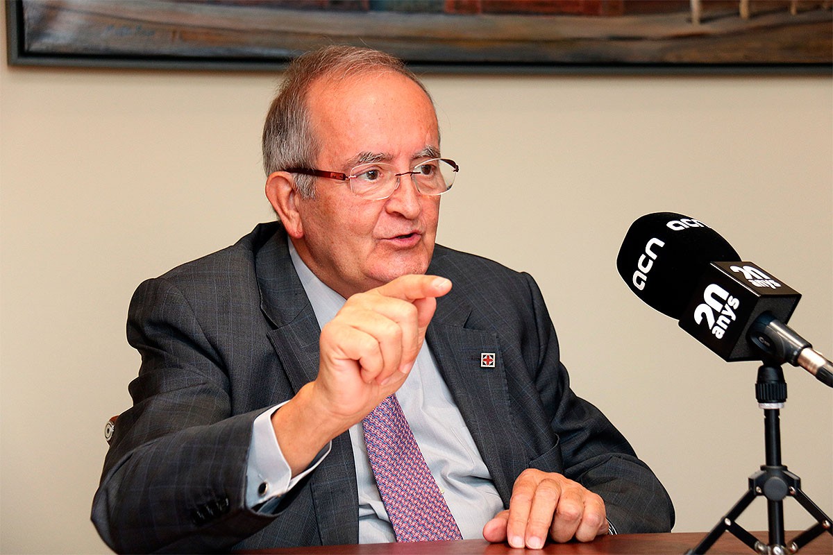 El president de PIMEC, Josep González, en una entrevista recent