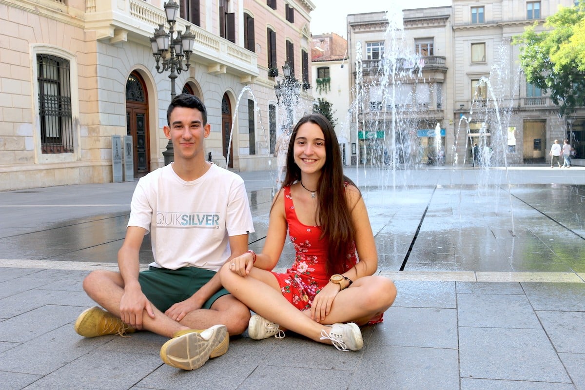 Martí Fornés i Anna Maria Oms, membres de Fridays for Future a Sabadell