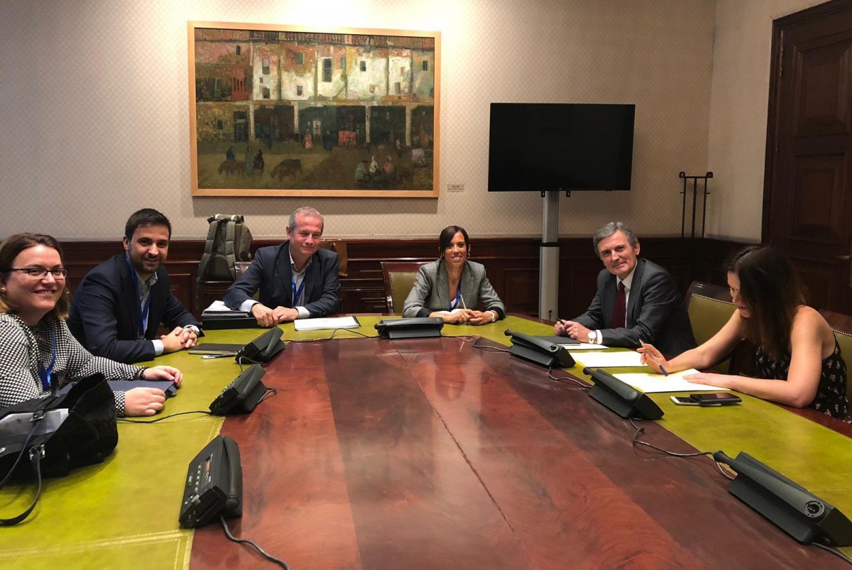 Reunió de Marta Farrés amb el secretari d'Estat d'Infraestructures a Madrid