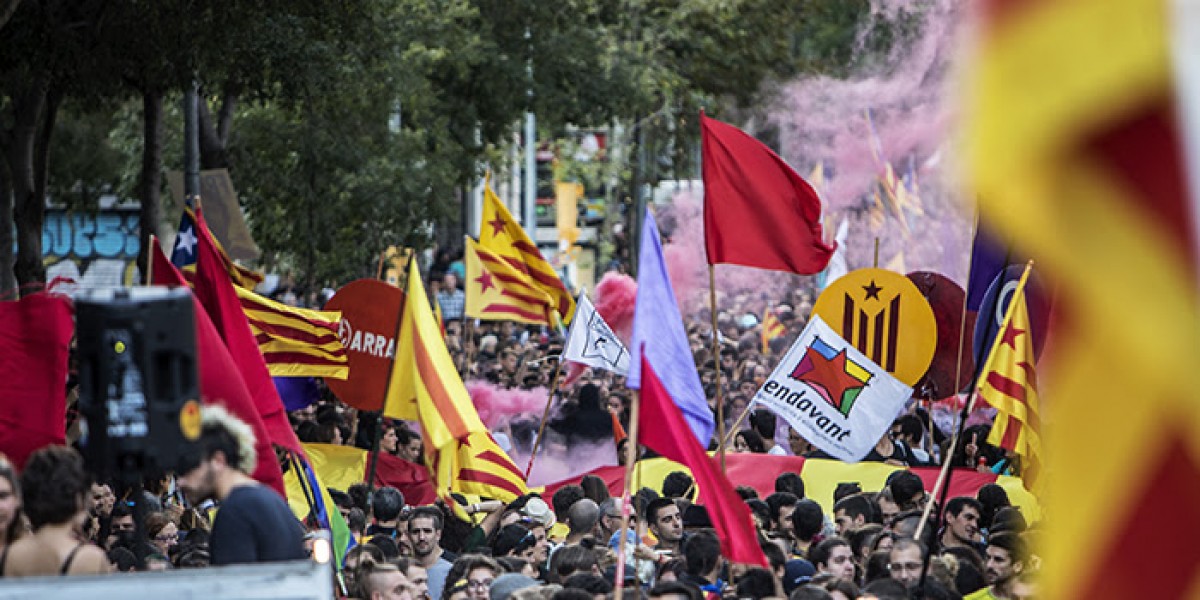 Manifestació de la formació independentista a Barcelona.