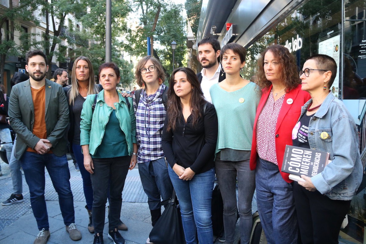Dirigents de partits independentistes catalans i bascos han donat suport als CDR detinguts