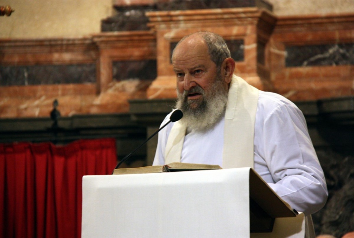 El rector de Gósol, mossèn Ramon Anglerill (arxiu).