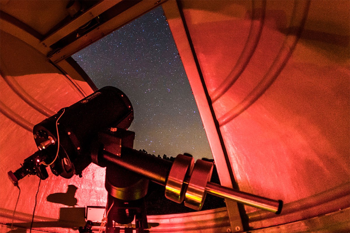El telescopi de l'observatori
