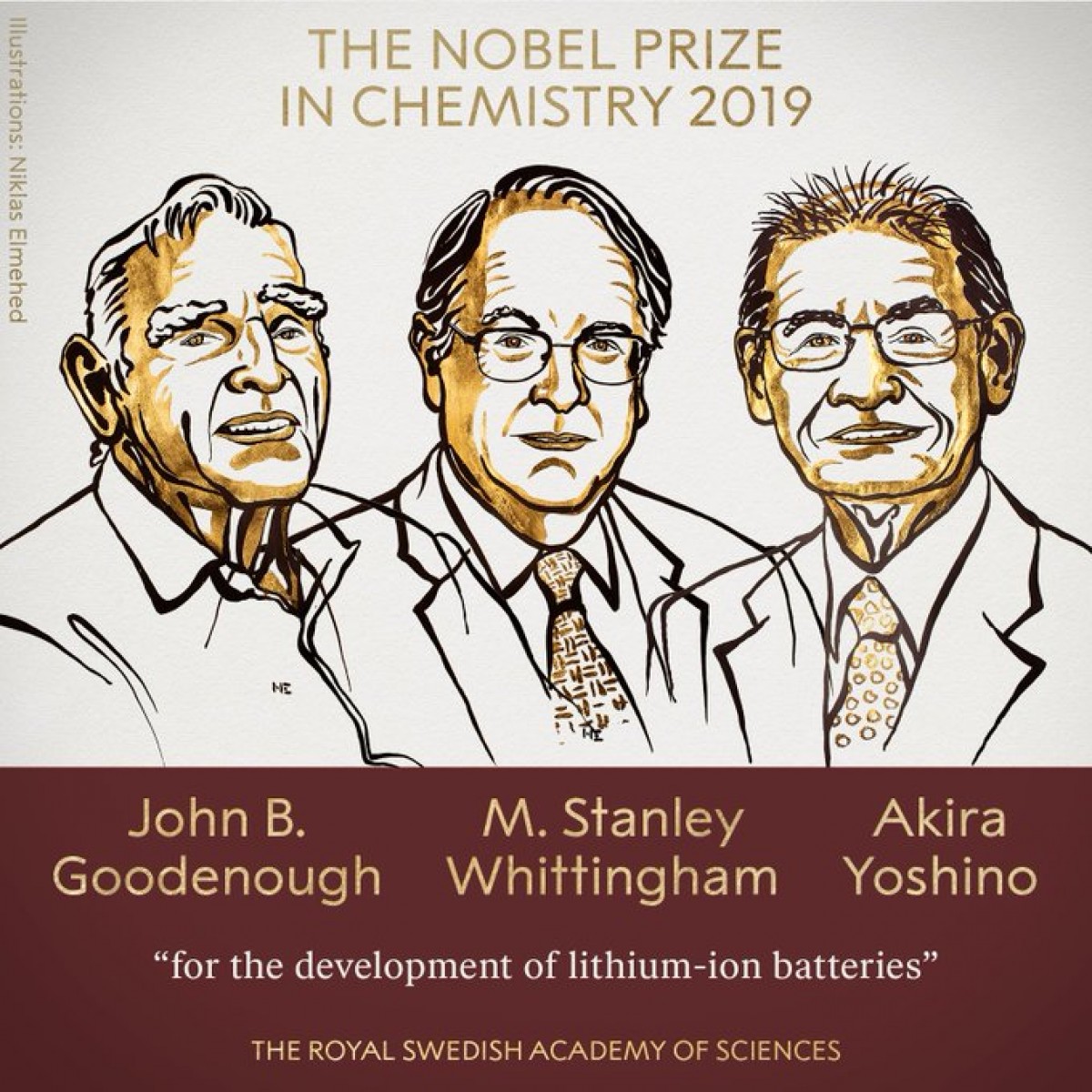 Els guanyadors del Nobel de Química 2019