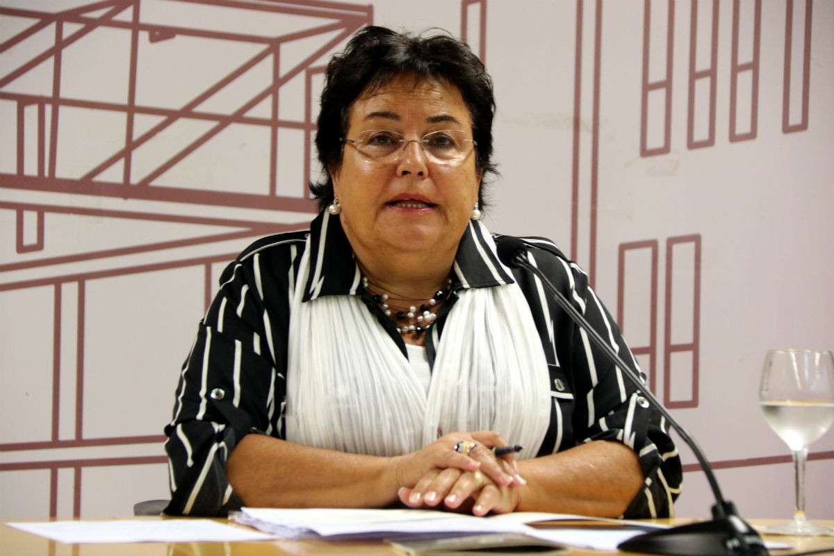 La rectora de la URV, Maria José Figueras. 