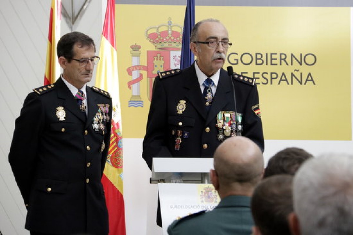 El cap de la policia espanyola a Girona, Luis César Suanzes