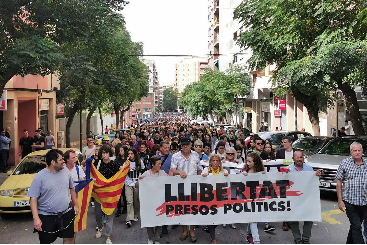 Mobilització a Tarragona contra la sentència del Tribunal Suprem. 