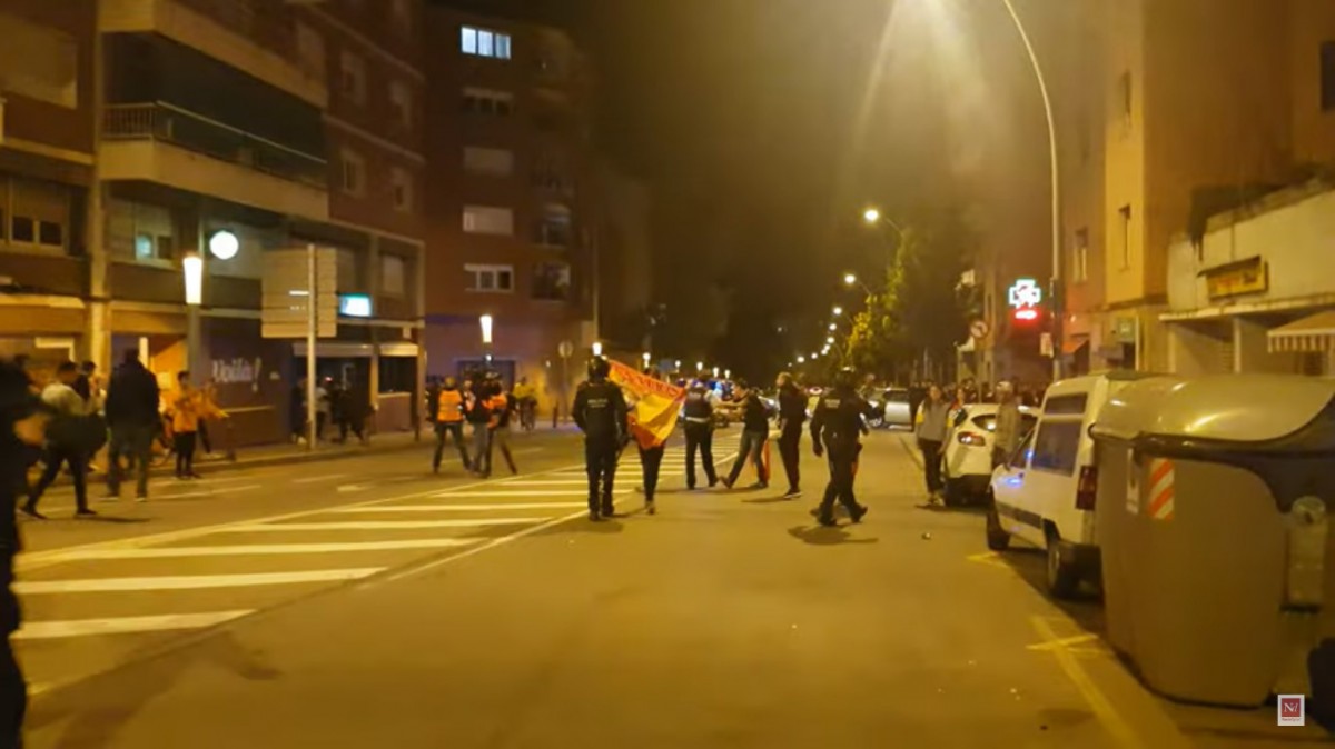 Espanyolistes provoquen la Marxa per la Llibertat