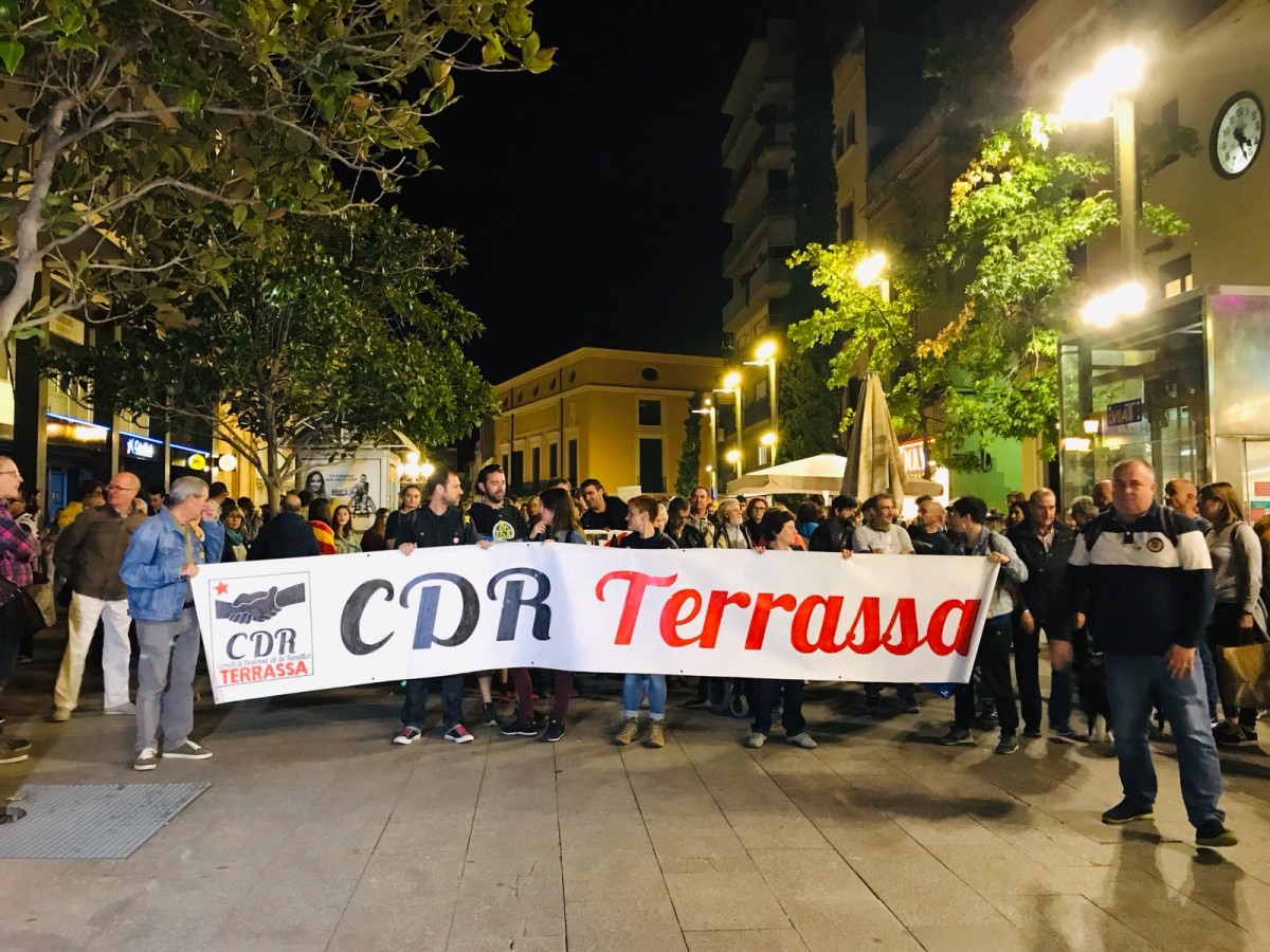 Manifestació del CDR Terrassa. 
