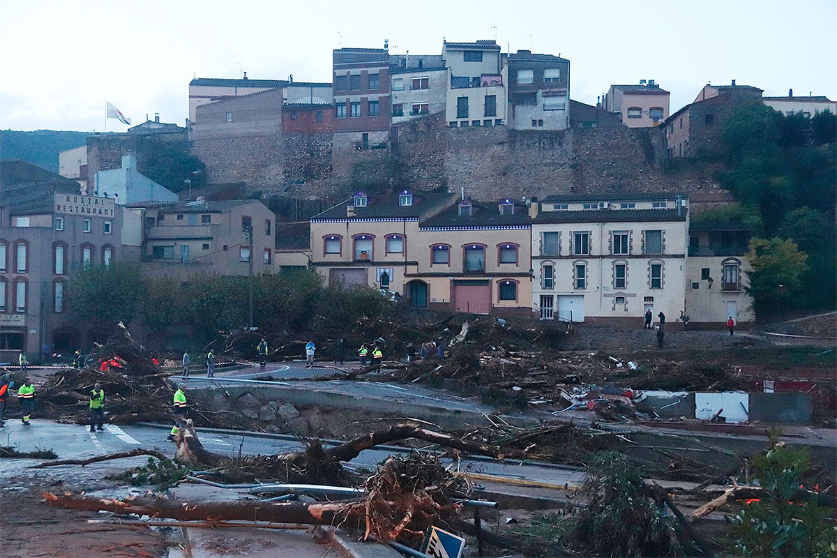 L'Espluga de Francolí va ser un dels municipis més afectats pel temporal de l'octubre de 2019.