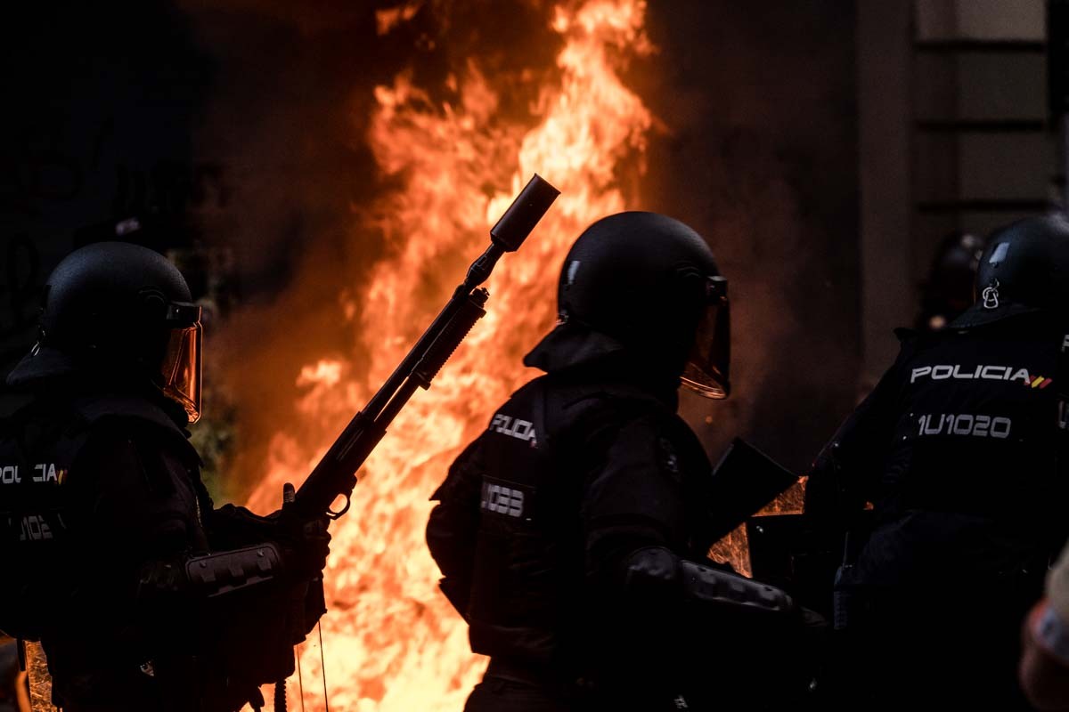 L'armament antidisturbis de la policia espanyola