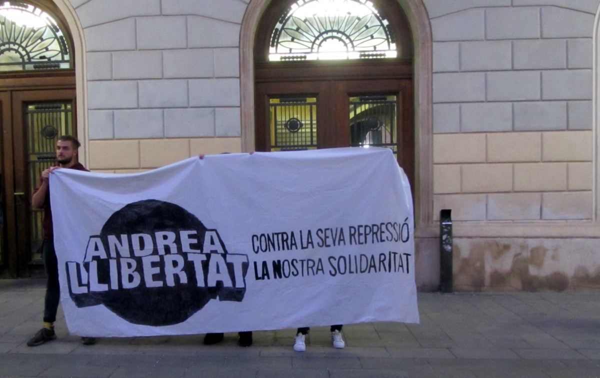 La concentració del passat divendres, a la plaça Sant Roc, per exigir el seu alliberament 