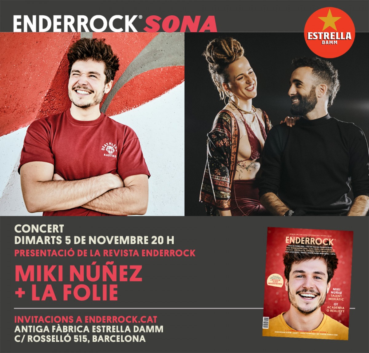 Enderrock Sona9 Miki Núñez i La Folie