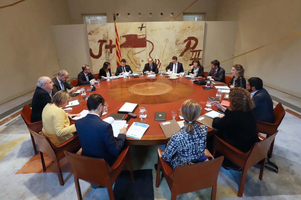El Govern, reunit aquest dimarts al Palau de la Generalitat