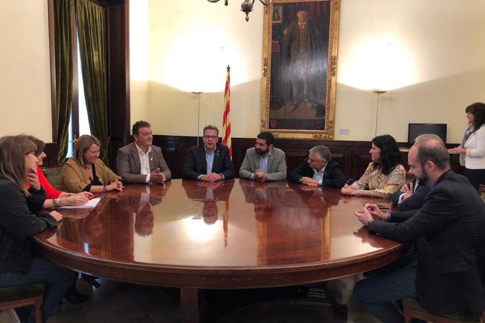 Imatge de la trobada a la Diputació de Lleida