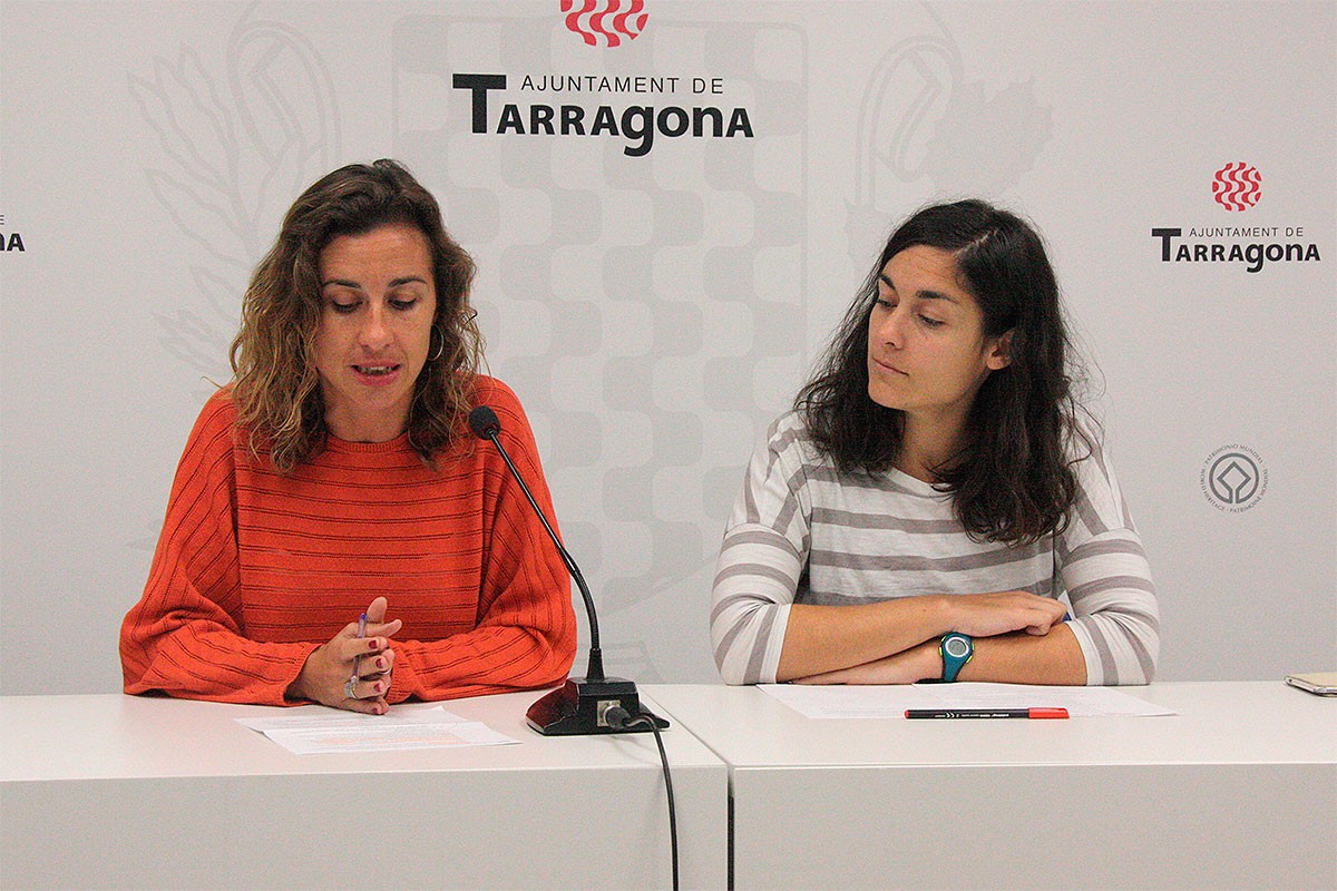  Les conselleres de la CUP a l'Ajuntament de Tarragona, Laia Estrada i Eva Miguel