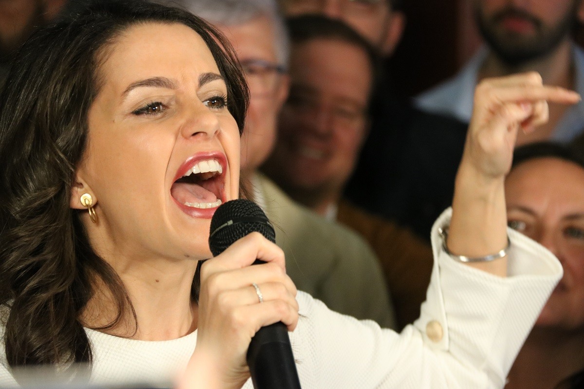Inés Arrimadas, en un acte de la campanya de novembre del 2019.