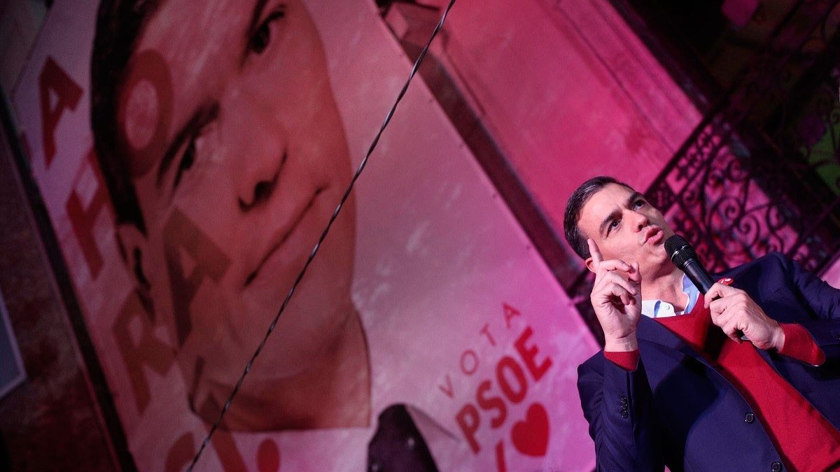 El líder del PSOE, Pedro Sánchez, diumenge a Ferraz