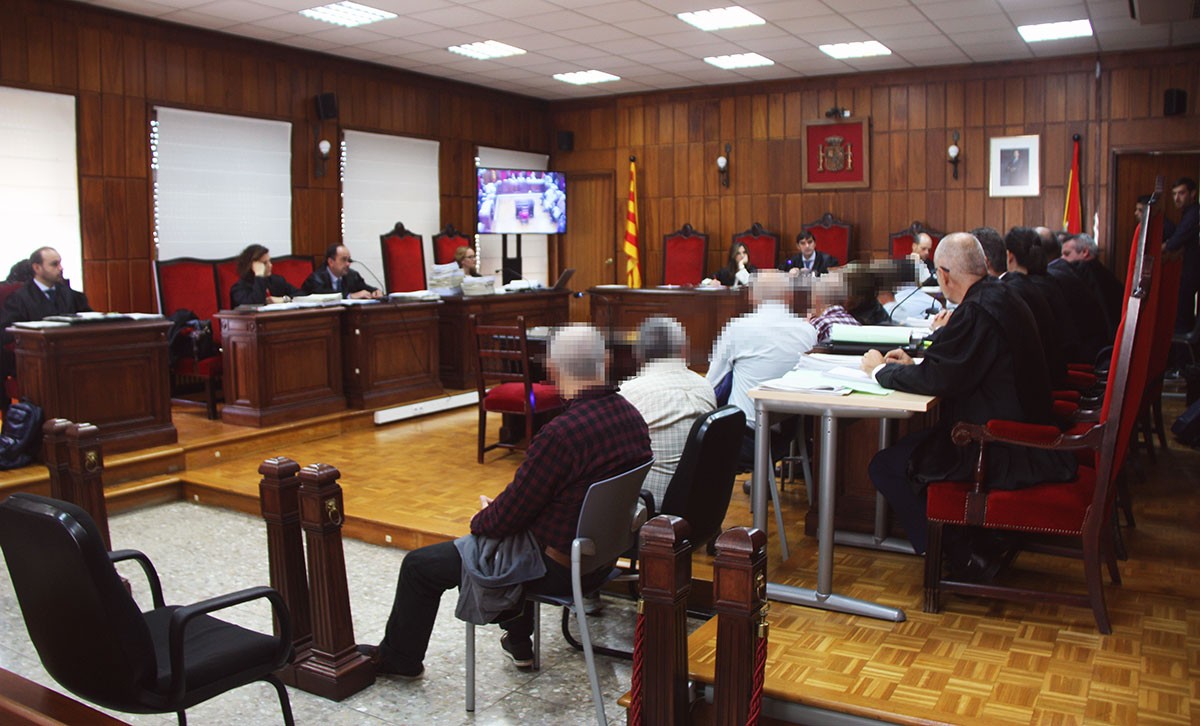 Sala de l'Audiència de Tarragona on s'ha fet el judici als membres d’una xarxa d’abús de menors i pornografia infantil destapada a Tortosa. 