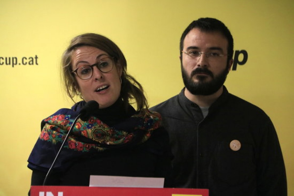Els diputats electes de la CUP al Congrés, Mireia Vehí i Albert Botran