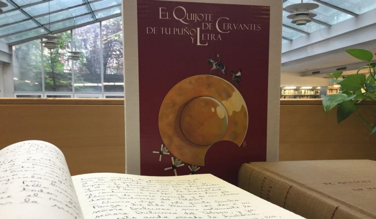 Imatge dels volums manuscrits d'el \'Quixot\'