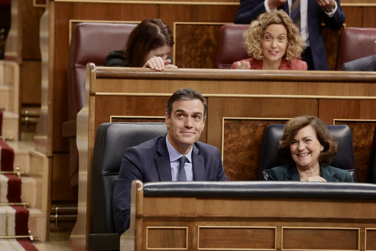 El president del govern espanyol en funcions, Pedro Sánchez, aquest dimarts al Congrés